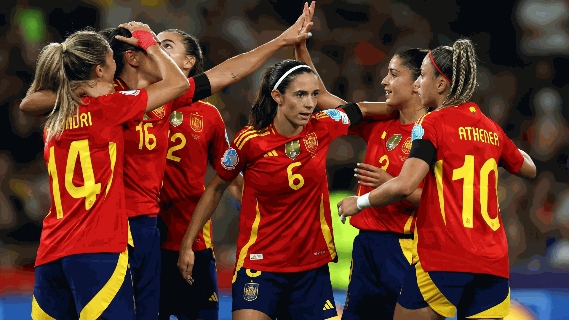 spain team celebration